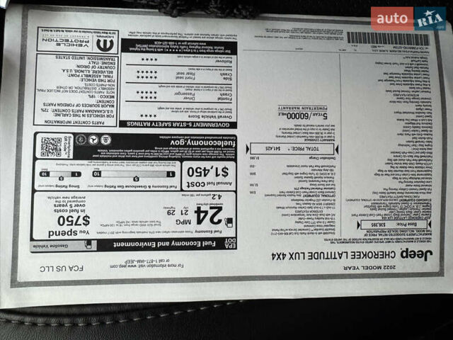 Черный Джип Чероки, объемом двигателя 2 л и пробегом 43 тыс. км за 19999 $, фото 38 на Automoto.ua