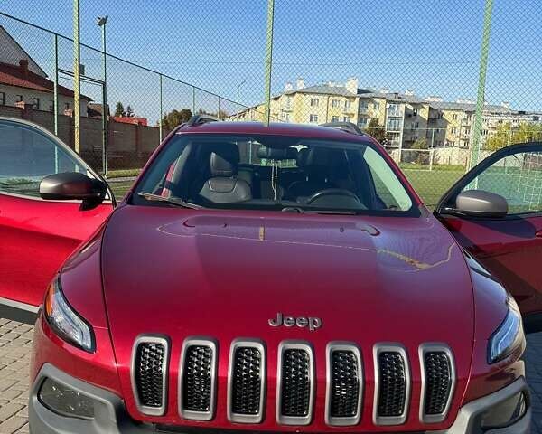 Красный Джип Чероки, объемом двигателя 3.24 л и пробегом 189 тыс. км за 14000 $, фото 1 на Automoto.ua