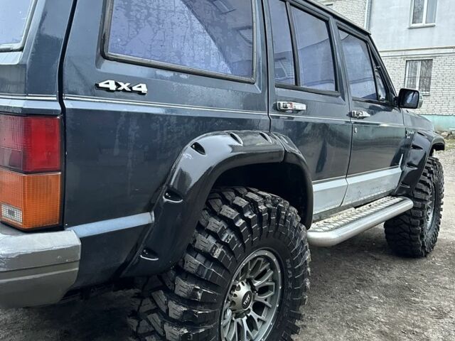 Синий Джип Чероки, объемом двигателя 3 л и пробегом 100 тыс. км за 7200 $, фото 3 на Automoto.ua