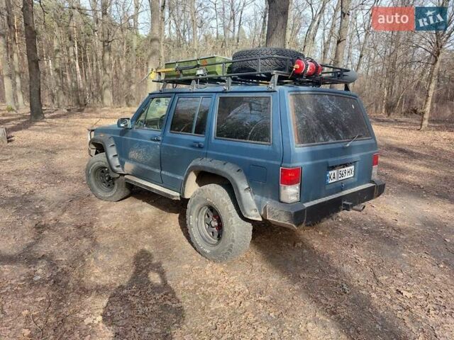 Синий Джип Чероки, объемом двигателя 3.96 л и пробегом 258 тыс. км за 6999 $, фото 3 на Automoto.ua