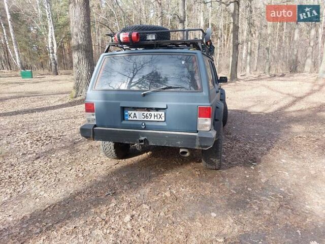 Синий Джип Чероки, объемом двигателя 3.96 л и пробегом 258 тыс. км за 6999 $, фото 2 на Automoto.ua