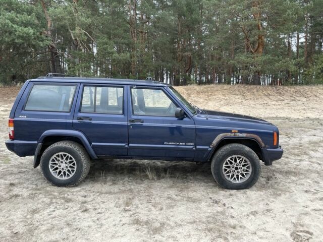 Синий Джип Чероки, объемом двигателя 2.5 л и пробегом 300 тыс. км за 3300 $, фото 2 на Automoto.ua