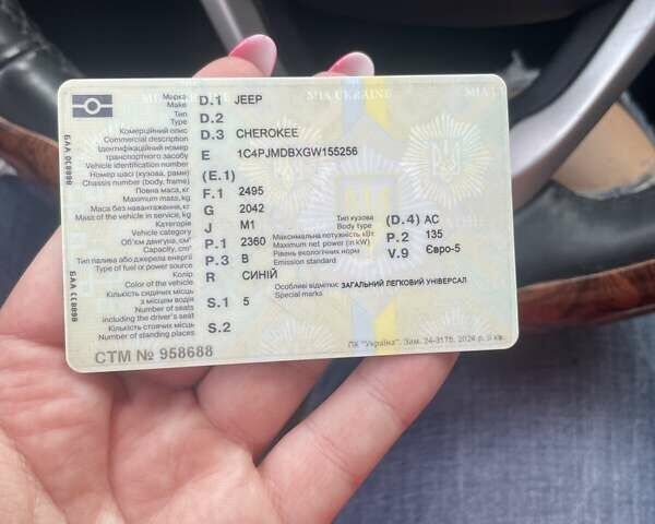Синій Джип Cherokee, об'ємом двигуна 2.36 л та пробігом 250 тис. км за 12800 $, фото 12 на Automoto.ua