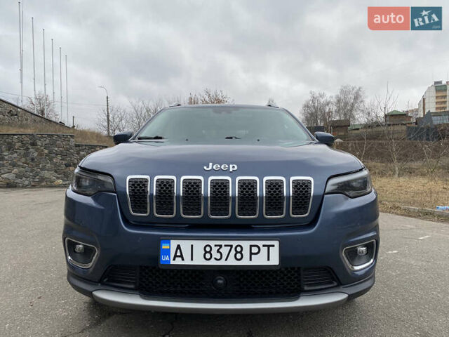Синий Джип Чероки, объемом двигателя 3.24 л и пробегом 127 тыс. км за 20600 $, фото 1 на Automoto.ua
