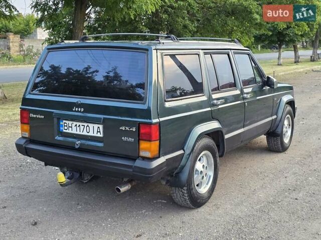 Зеленый Джип Чероки, объемом двигателя 4 л и пробегом 247 тыс. км за 5800 $, фото 5 на Automoto.ua