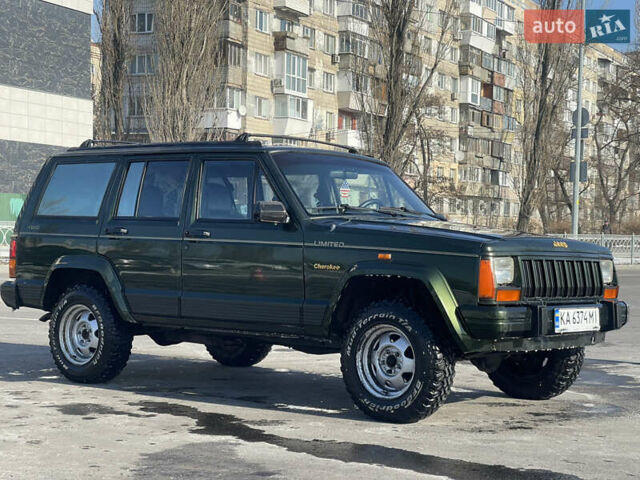 Зеленый Джип Чероки, объемом двигателя 2.5 л и пробегом 250 тыс. км за 8500 $, фото 17 на Automoto.ua