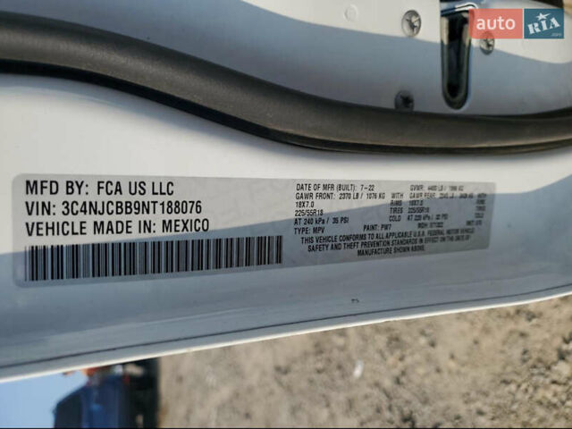 Белый Джип Компас, объемом двигателя 2.36 л и пробегом 92 тыс. км за 2950 $, фото 15 на Automoto.ua