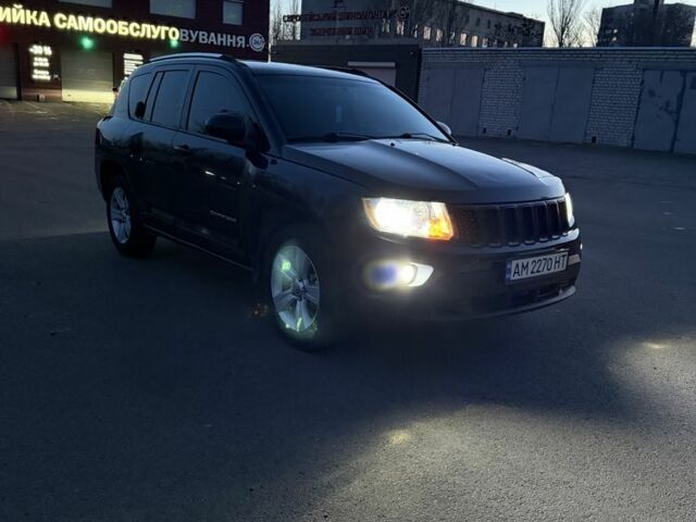 Черный Джип Компас, объемом двигателя 2.4 л и пробегом 190 тыс. км за 8450 $, фото 1 на Automoto.ua