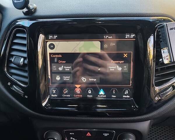 Черный Джип Компас, объемом двигателя 2.36 л и пробегом 95 тыс. км за 16200 $, фото 11 на Automoto.ua
