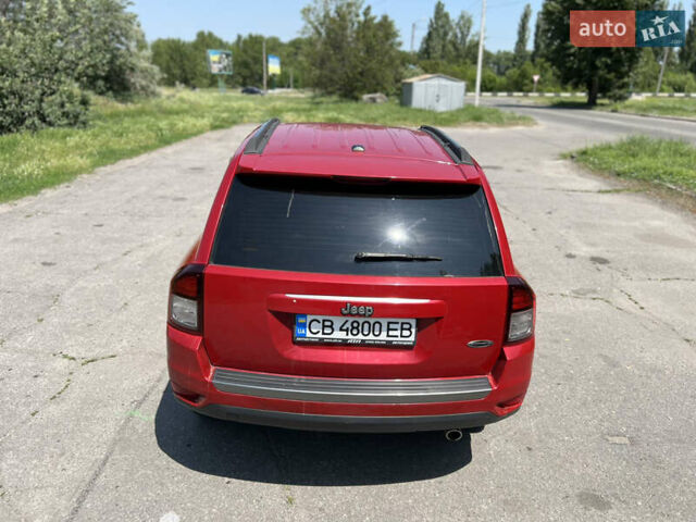 Красный Джип Компас, объемом двигателя 2 л и пробегом 122 тыс. км за 10900 $, фото 4 на Automoto.ua