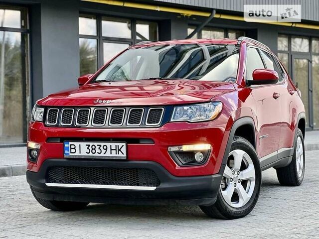 Красный Джип Компас, объемом двигателя 2.4 л и пробегом 35 тыс. км за 17700 $, фото 1 на Automoto.ua