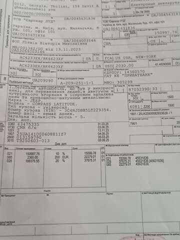 Красный Джип Компас, объемом двигателя 2.4 л и пробегом 78 тыс. км за 8999 $, фото 8 на Automoto.ua