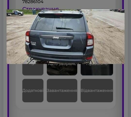 Серый Джип Компас, объемом двигателя 2.4 л и пробегом 200 тыс. км за 9900 $, фото 5 на Automoto.ua