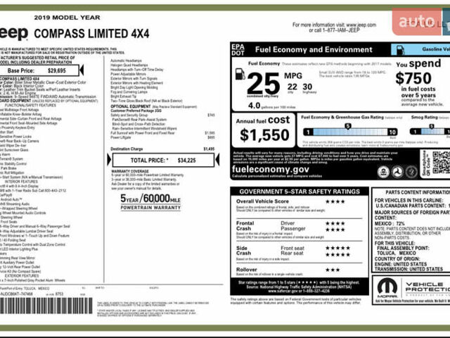 Сірий Джип Compass, об'ємом двигуна 2.36 л та пробігом 187 тис. км за 17700 $, фото 42 на Automoto.ua