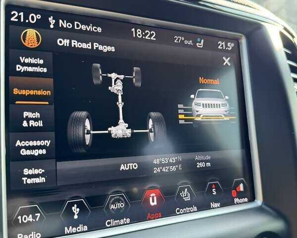 Чорний Джип Grand Cherokee, об'ємом двигуна 3.6 л та пробігом 89 тис. км за 28300 $, фото 12 на Automoto.ua