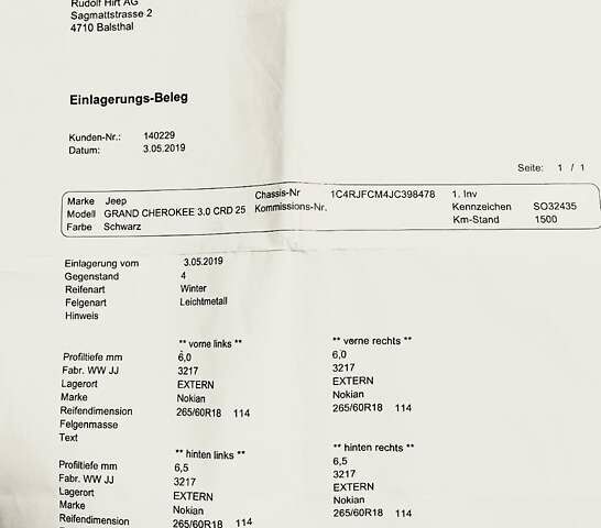 Чорний Джип Grand Cherokee, об'ємом двигуна 3 л та пробігом 100 тис. км за 29999 $, фото 249 на Automoto.ua