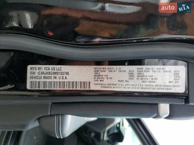 Чорний Джип Grand Cherokee, об'ємом двигуна 3.6 л та пробігом 106 тис. км за 18500 $, фото 12 на Automoto.ua