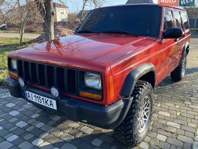 Красный Джип Гранд Чероки, объемом двигателя 4 л и пробегом 193 тыс. км за 7500 $, фото 6 на Automoto.ua