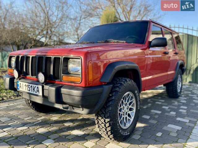 Красный Джип Гранд Чероки, объемом двигателя 4 л и пробегом 193 тыс. км за 7500 $, фото 12 на Automoto.ua