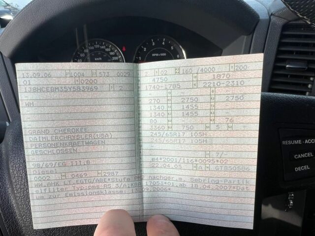 Сірий Джип Grand Cherokee, об'ємом двигуна 3 л та пробігом 275 тис. км за 5547 $, фото 9 на Automoto.ua