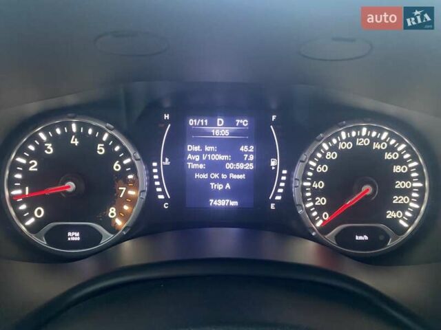 Черный Джип Ренегат, объемом двигателя 1.37 л и пробегом 74 тыс. км за 18582 $, фото 6 на Automoto.ua