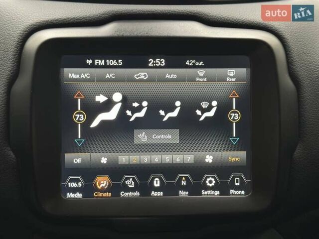 Черный Джип Ренегат, объемом двигателя 1.33 л и пробегом 70 тыс. км за 17900 $, фото 25 на Automoto.ua