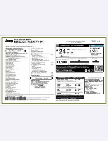 Сірий Джип Ренегат, об'ємом двигуна 2.36 л та пробігом 115 тис. км за 14700 $, фото 4 на Automoto.ua