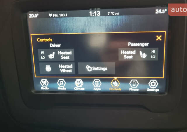 Серый Джип Ренегат, объемом двигателя 2.4 л и пробегом 84 тыс. км за 15600 $, фото 8 на Automoto.ua