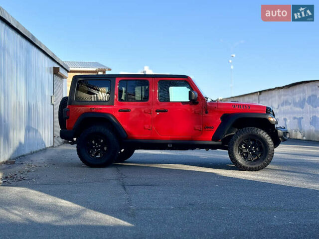 Красный Джип Вранглер, объемом двигателя 2 л и пробегом 72 тыс. км за 36000 $, фото 5 на Automoto.ua