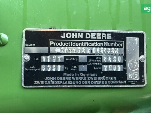 Джон Дир 1133, объемом двигателя 0 л и пробегом 0 тыс. км за 27500 $, фото 15 на Automoto.ua