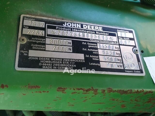 Зеленый Джон Дир 2264, объемом двигателя 0 л и пробегом 0 тыс. км за 40087 $, фото 5 на Automoto.ua