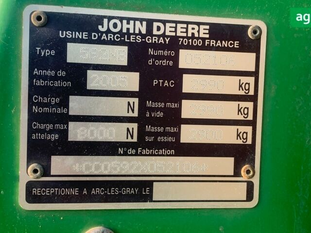 Джон Дір 592, об'ємом двигуна 0 л та пробігом 0 тис. км за 7143 $, фото 3 на Automoto.ua