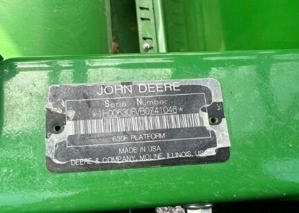 Зеленый Джон Дир 630F HydraFlex, объемом двигателя 0 л и пробегом 0 тыс. км за 25597 $, фото 16 на Automoto.ua