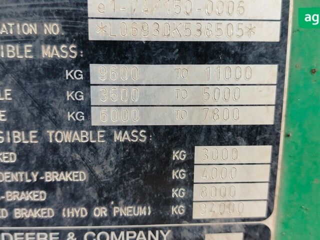 Джон Дир 6930, объемом двигателя 6.8 л и пробегом 0 тыс. км за 52000 $, фото 6 на Automoto.ua