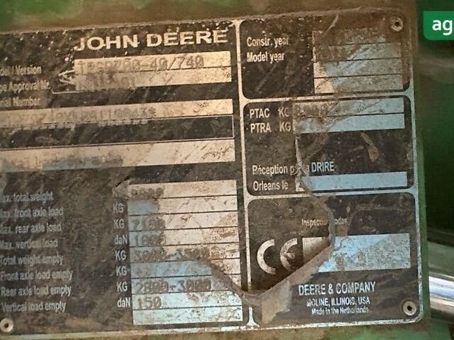 Джон Дір 740, об'ємом двигуна 0 л та пробігом 0 тис. км за 31185 $, фото 9 на Automoto.ua