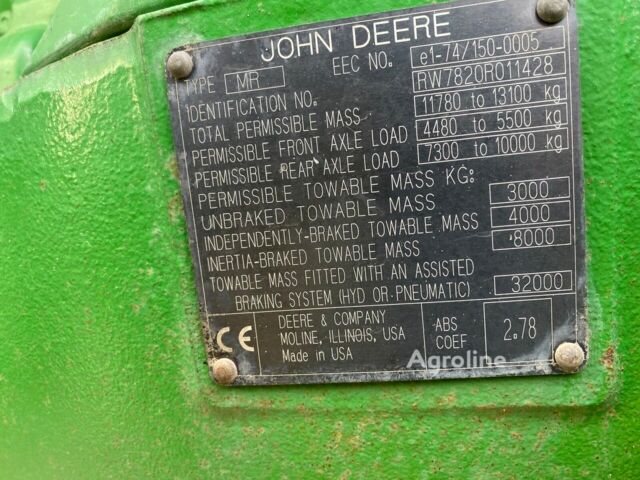 Зелений Джон Дір 7820, об'ємом двигуна 0 л та пробігом 0 тис. км за 87319 $, фото 30 на Automoto.ua