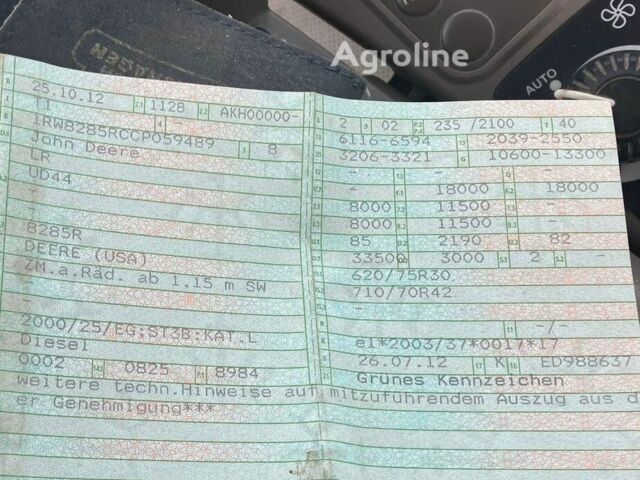Джон Дир 8285Р, объемом двигателя 0 л и пробегом 0 тыс. км за 117 $, фото 2 на Automoto.ua