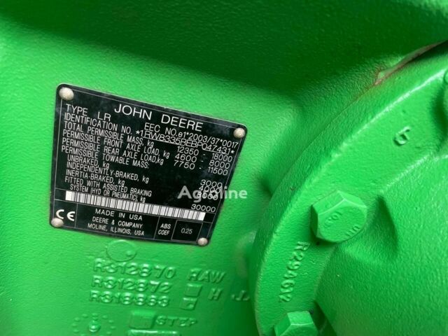Зеленый Джон Дир 8335 Р, объемом двигателя 0 л и пробегом 0 тыс. км за 168712 $, фото 15 на Automoto.ua