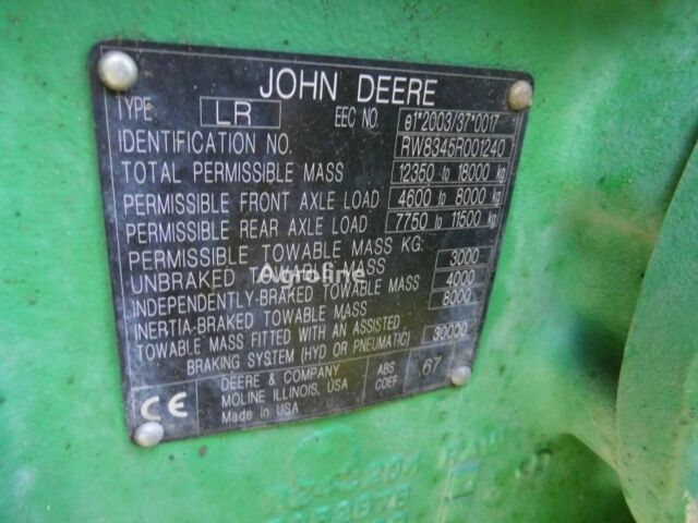 Джон Дир 8345 Р, объемом двигателя 0 л и пробегом 0 тыс. км за 138967 $, фото 3 на Automoto.ua