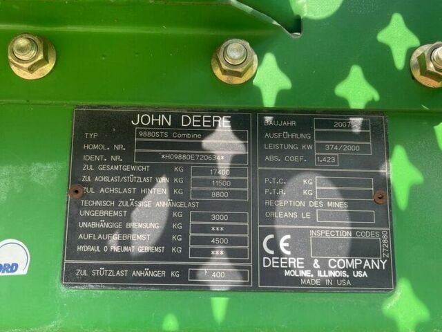 Зеленый Джон Дир СТС, объемом двигателя 0 л и пробегом 0 тыс. км за 82449 $, фото 10 на Automoto.ua