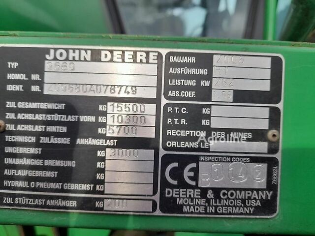 Зеленый Джон Дир ВТС, объемом двигателя 0 л и пробегом 0 тыс. км за 55504 $, фото 5 на Automoto.ua