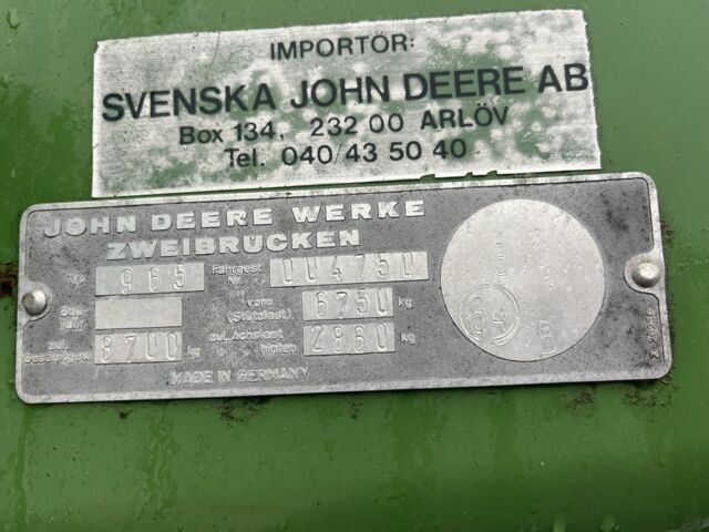 Джон Дір Другая, об'ємом двигуна 6 л та пробігом 3 тис. км за 22200 $, фото 21 на Automoto.ua