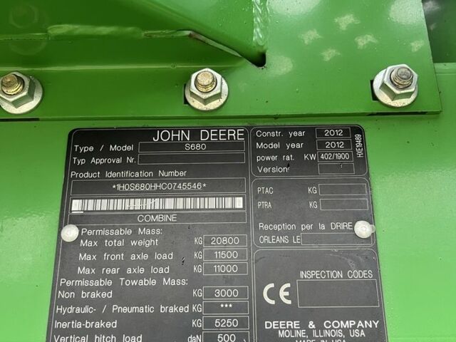 Джон Дир Другая, объемом двигателя 13.5 л и пробегом 0 тыс. км за 95000 $, фото 12 на Automoto.ua