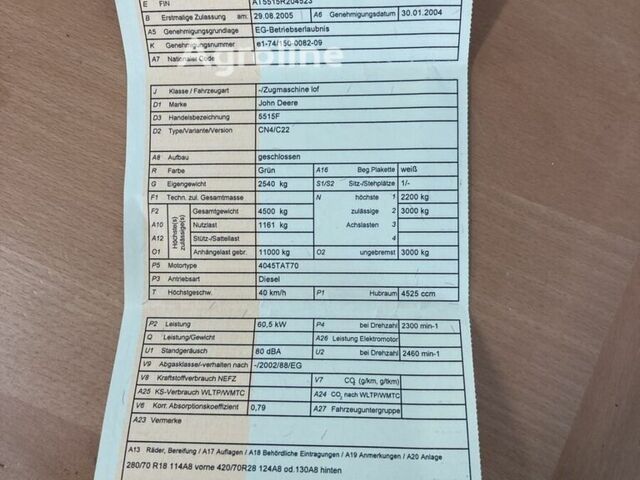 Джон Дир Другая, объемом двигателя 2.45 л и пробегом 0 тыс. км за 33871 $, фото 11 на Automoto.ua