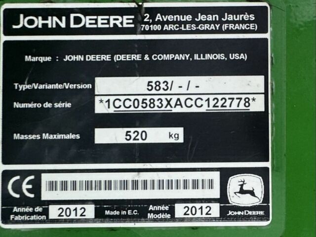 Джон Дир Другая, объемом двигателя 4.5 л и пробегом 7 тыс. км за 37000 $, фото 22 на Automoto.ua