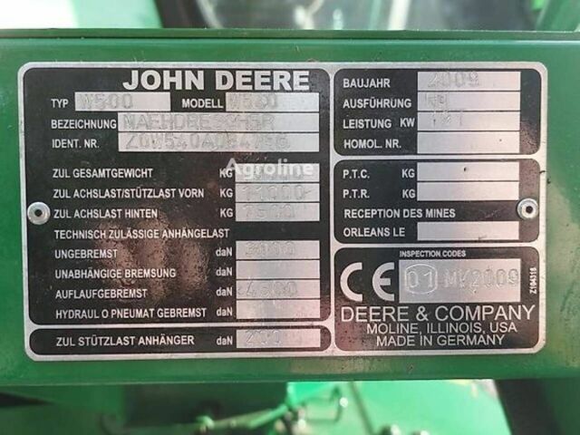 Джон Дір Другая, об'ємом двигуна 0 л та пробігом 0 тис. км за 98556 $, фото 11 на Automoto.ua