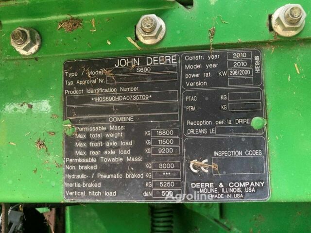 Джон Дир Другая, объемом двигателя 0 л и пробегом 0 тыс. км за 78792 $, фото 11 на Automoto.ua