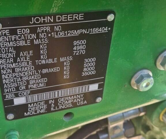 Зелений Джон Дір Другая, об'ємом двигуна 0 л та пробігом 0 тис. км за 92736 $, фото 9 на Automoto.ua