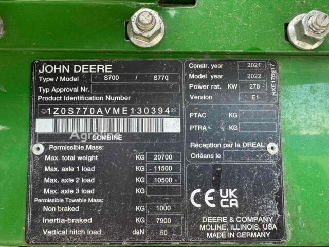 Зеленый Джон Дир Другая, объемом двигателя 0 л и пробегом 0 тыс. км за 350819 $, фото 9 на Automoto.ua