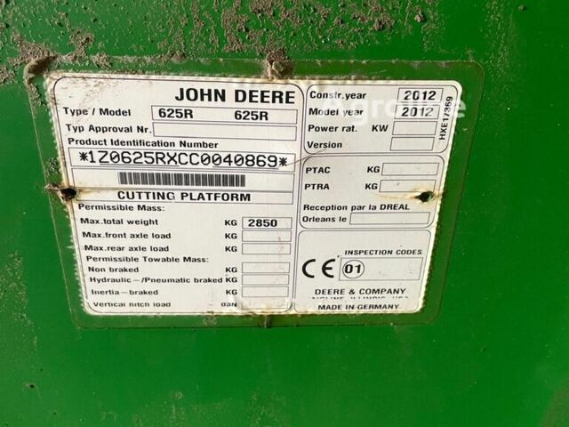 Джон Дир S670 2012 в Полтаве на Automoto.ua Зеленый Джон Дир S670, объемом двигателя 0 л и пробегом 0 тыс. км за 140432 $, фото 19 на Automoto.ua